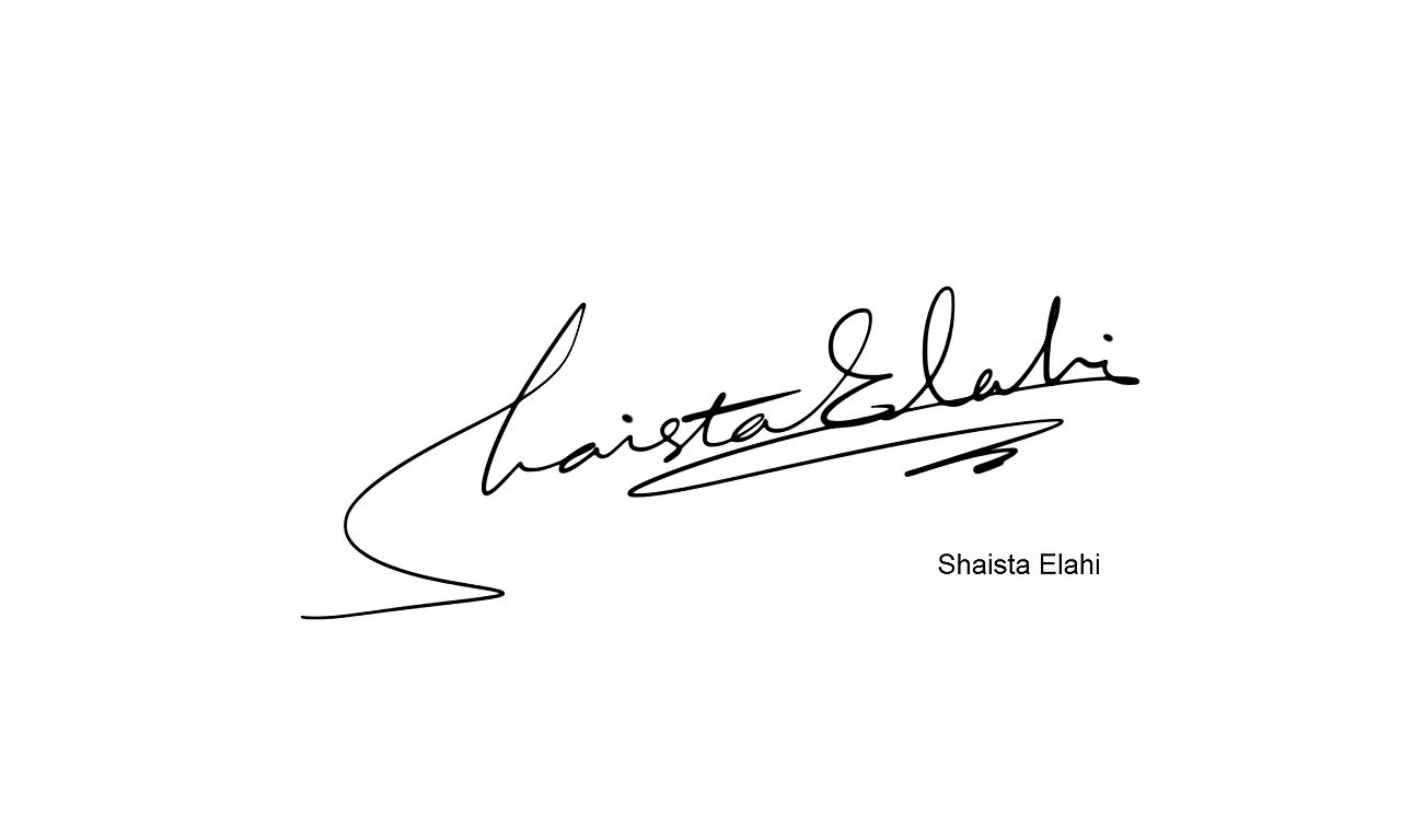 个性签丨英文签名设计丨shaista elahi多种设计方案_字酷zicool-站酷z