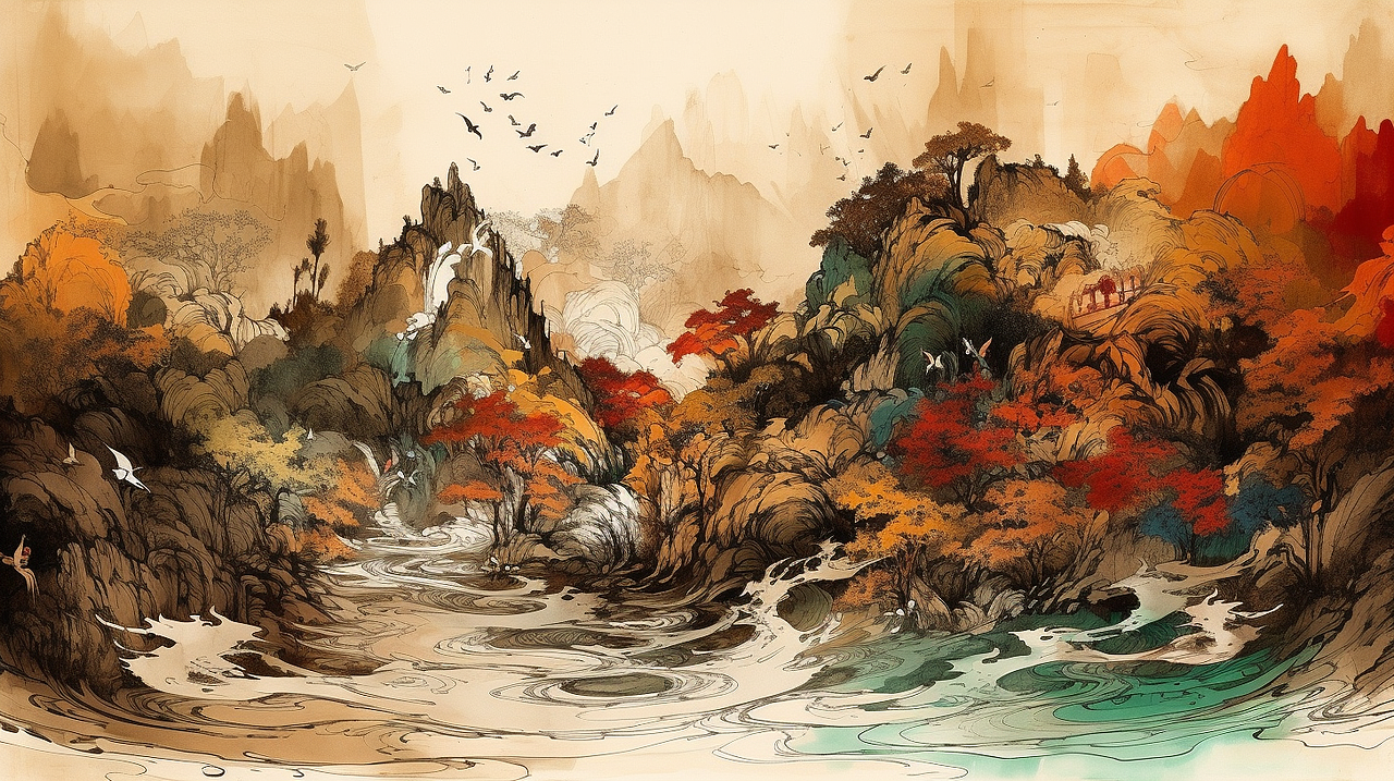 中国神话（图ZMzM2ODQ0MTM2） - AI作品 - 站酷设计师青梅君418原创素材 - 站酷ZCOOL