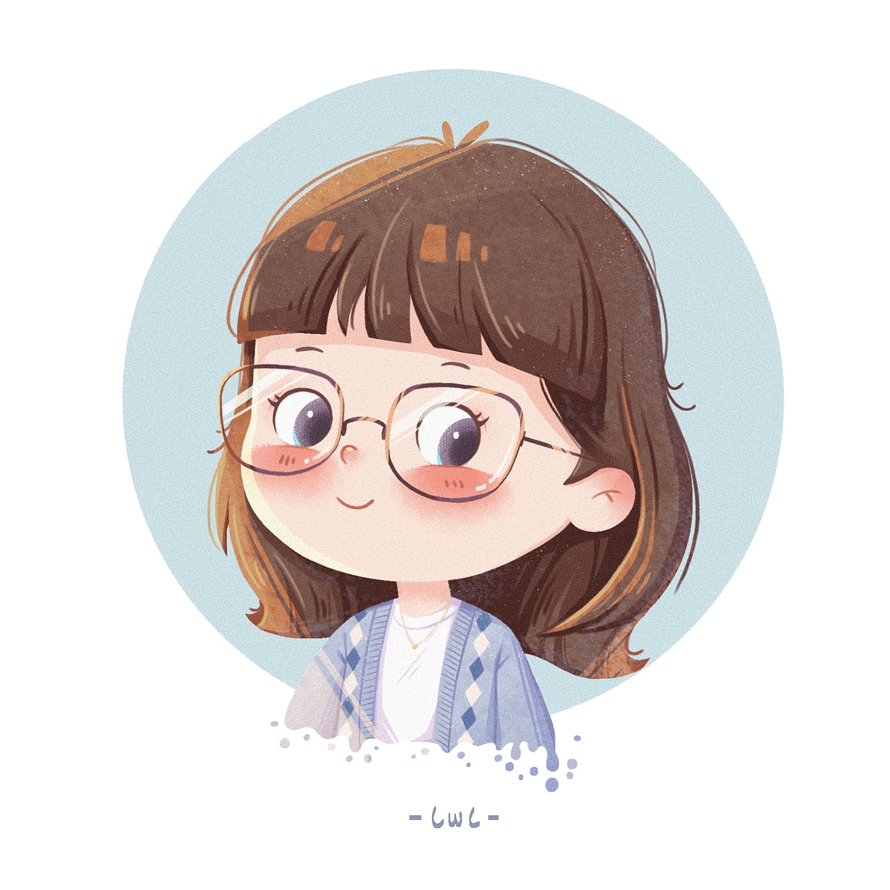 procreate插画人物头像～(含过程)