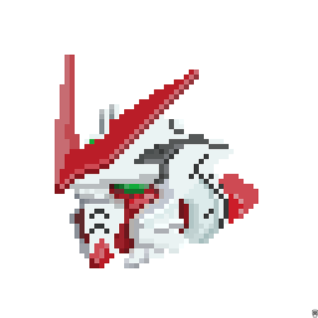 像素画高达头像