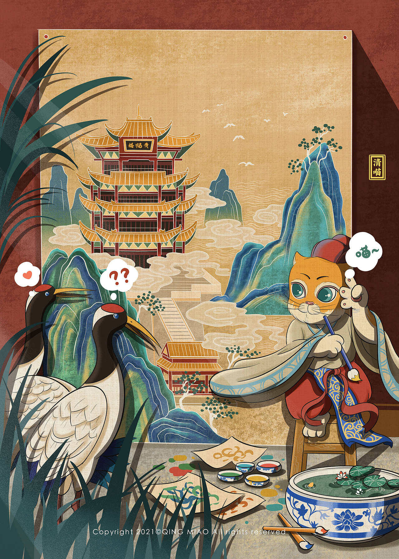 一喵一城系列（一）（图ZMjc5NTIyNTY0） - 创作习作 - 站酷设计师清喵原创素材 - 站酷ZCOOL