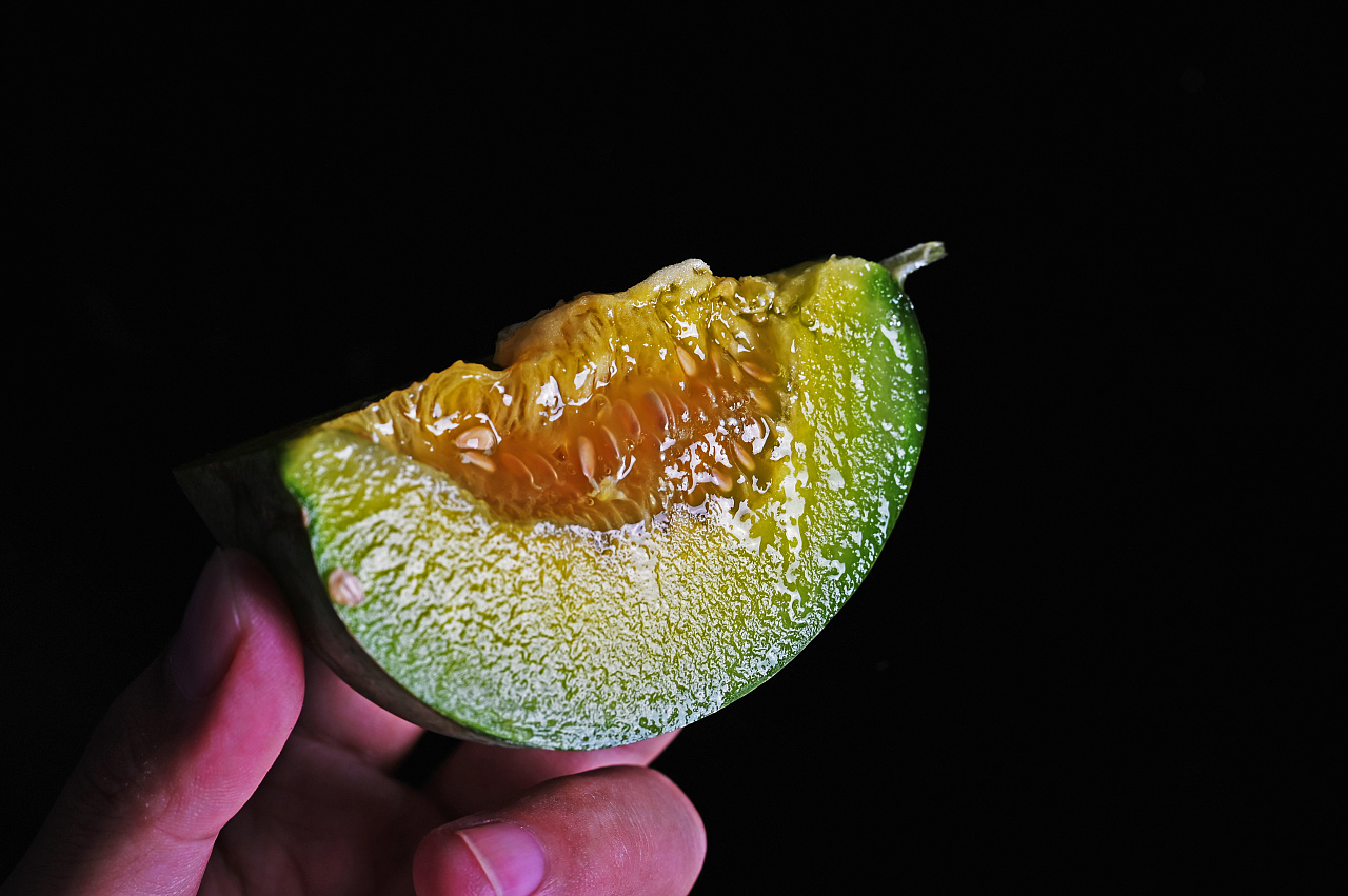 绿宝甜瓜产品摄影