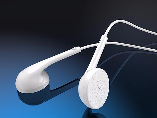 耳机渲染图，电子数码产品高清图