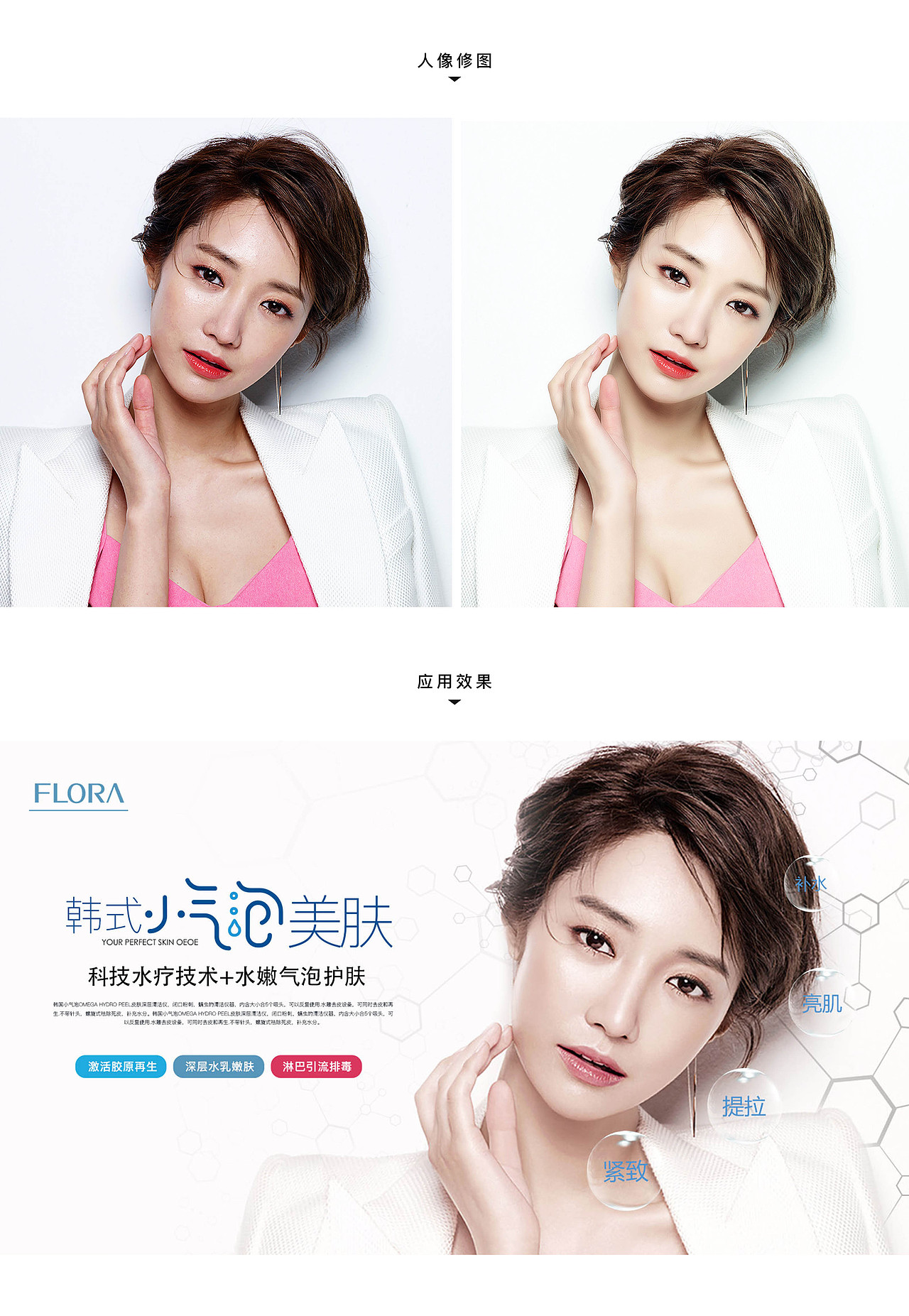 人像精修与美容海报