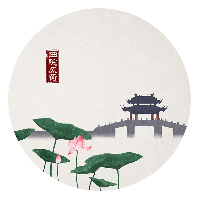 西湖十景·断桥残雪,雷峰夕照,三潭印月,曲院风荷,双峰插云,苏堤春晓