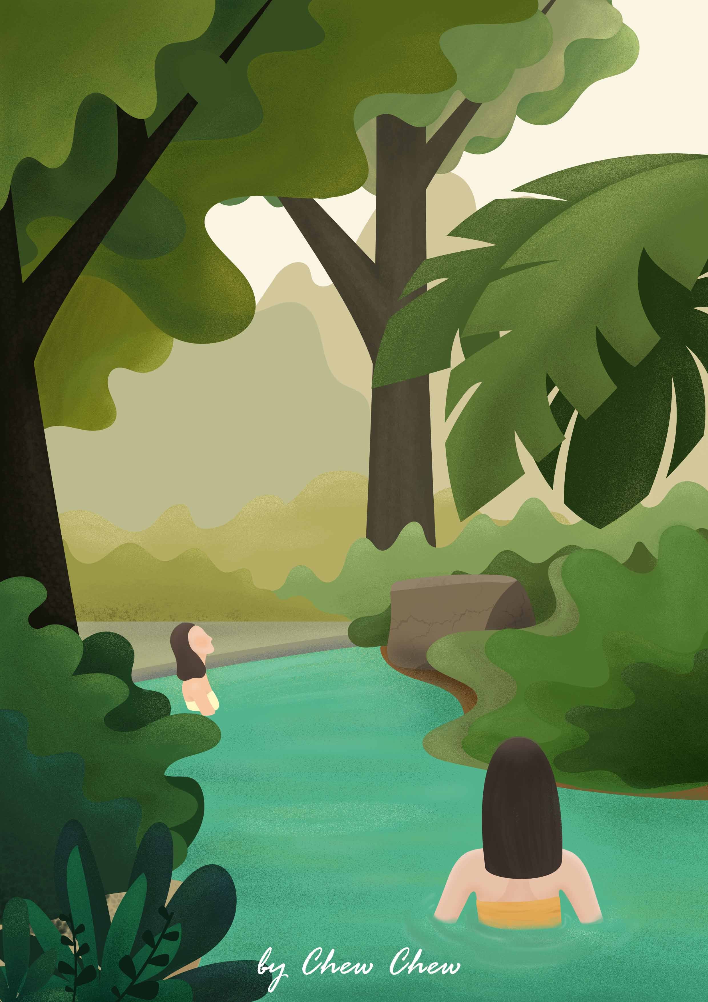 【原创插画】扁平风景系列