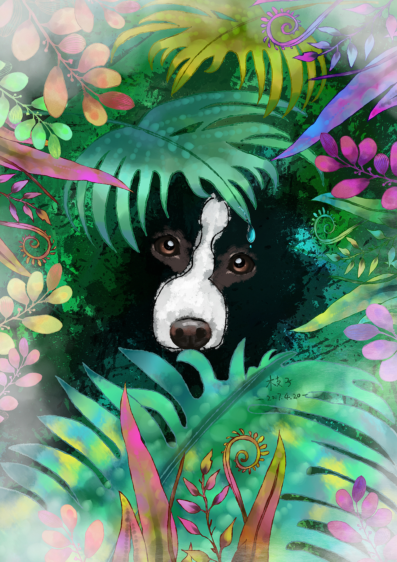 狗狗出来|插画|商业插画|洛洛爱运动啊_原创作品-站酷zcool