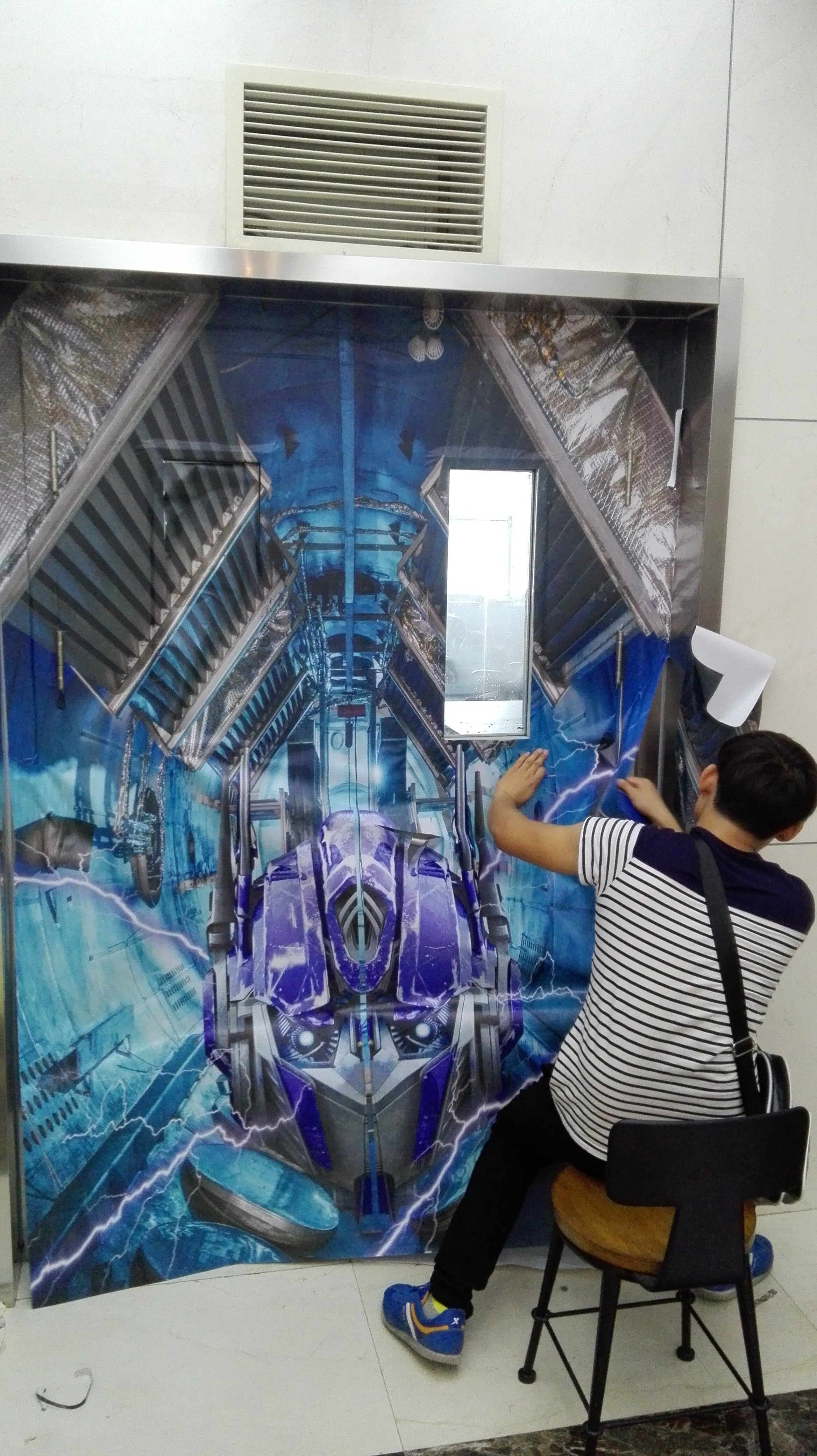 北京3d立体画高清喷绘作品现场