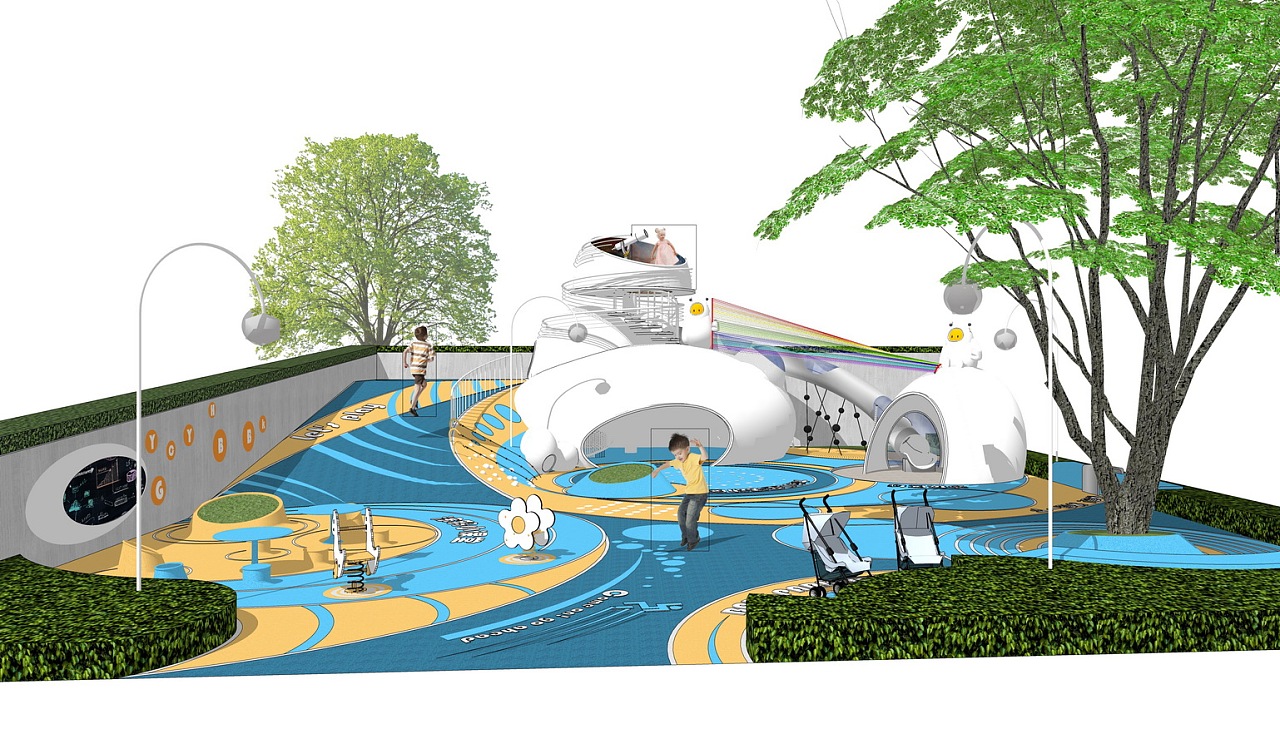 儿童活动区su模型下载