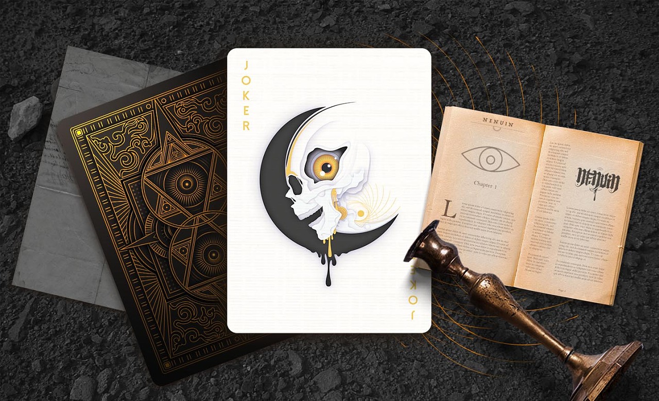 南努因克苏鲁风格扑克牌设计