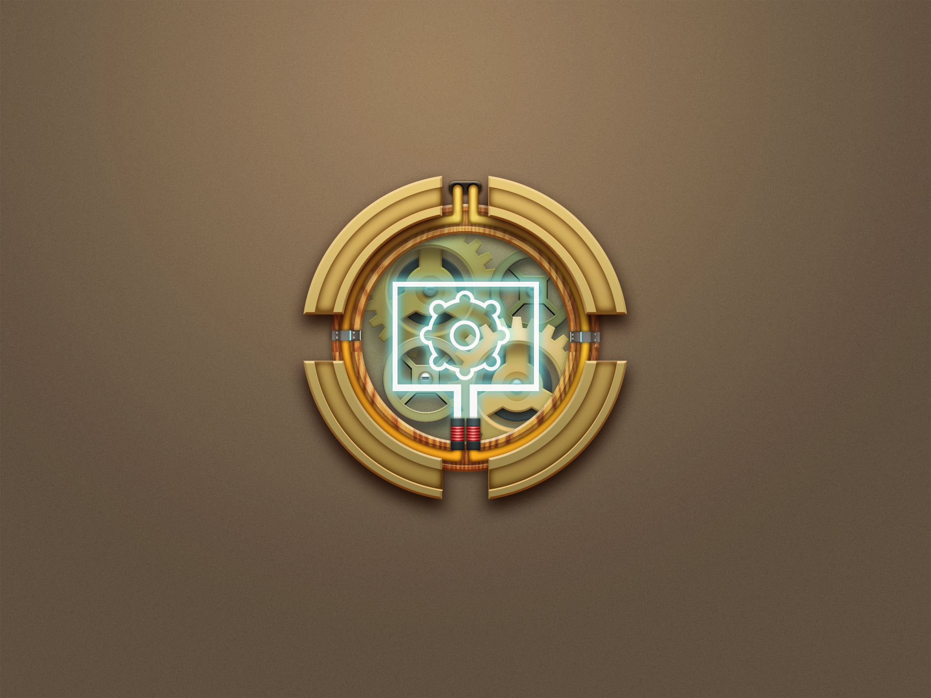 gui设计&齿轮赛博朋克环