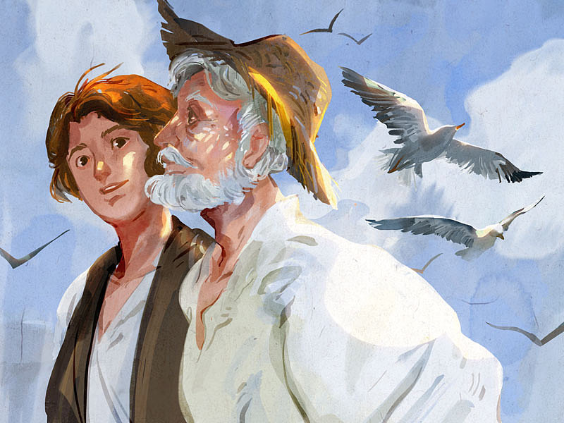 百词斩爱阅读《老人与海》