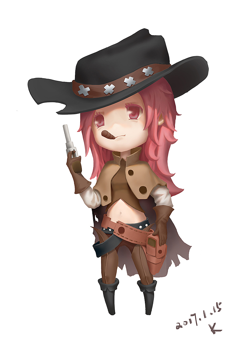 Q版女枪手（图ZNjkxOTA2NjA=） - 游戏原画 - 站酷设计师K_A库原创素材 - 站酷ZCOOL