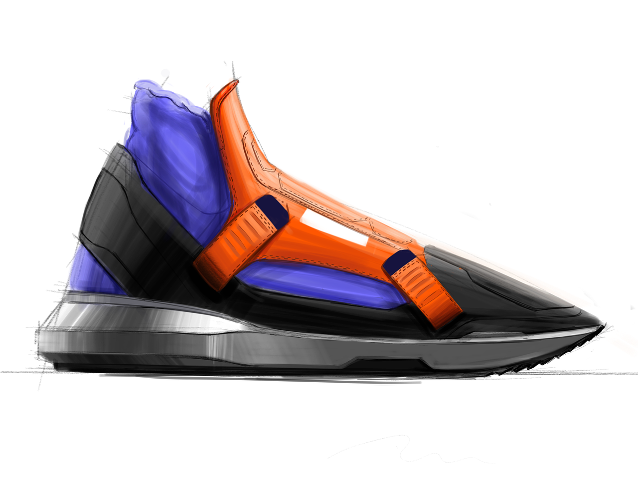 新版iPad Pro最新上手, SketchBook手绘鞋子步鄹分享