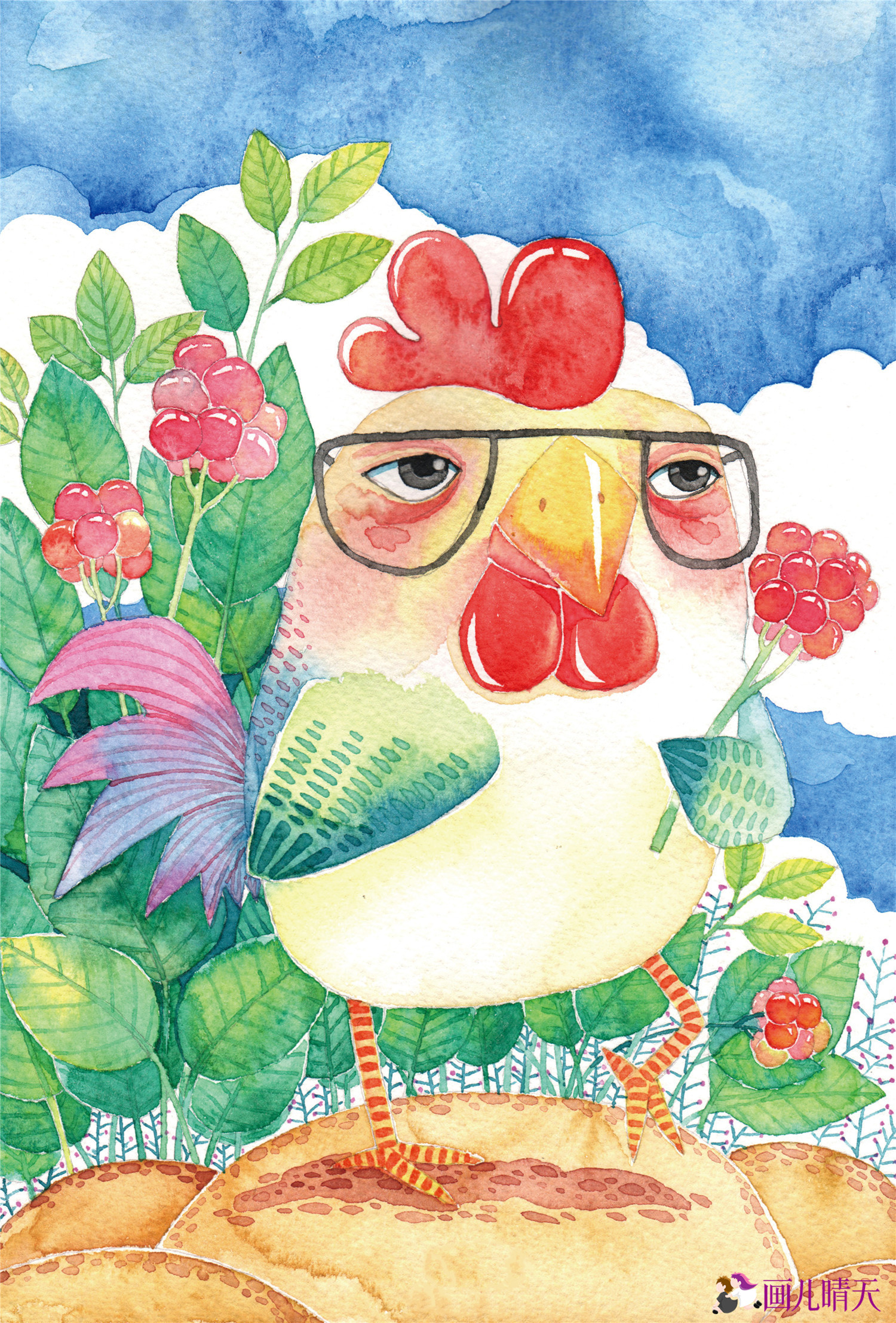 21副动物水彩插画|插画|儿童插画|画儿晴天 - 原创作品 - 站酷 (zcool