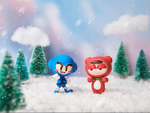 【泡泡卡丁车】皮蛋&宝宝 Q版手办 