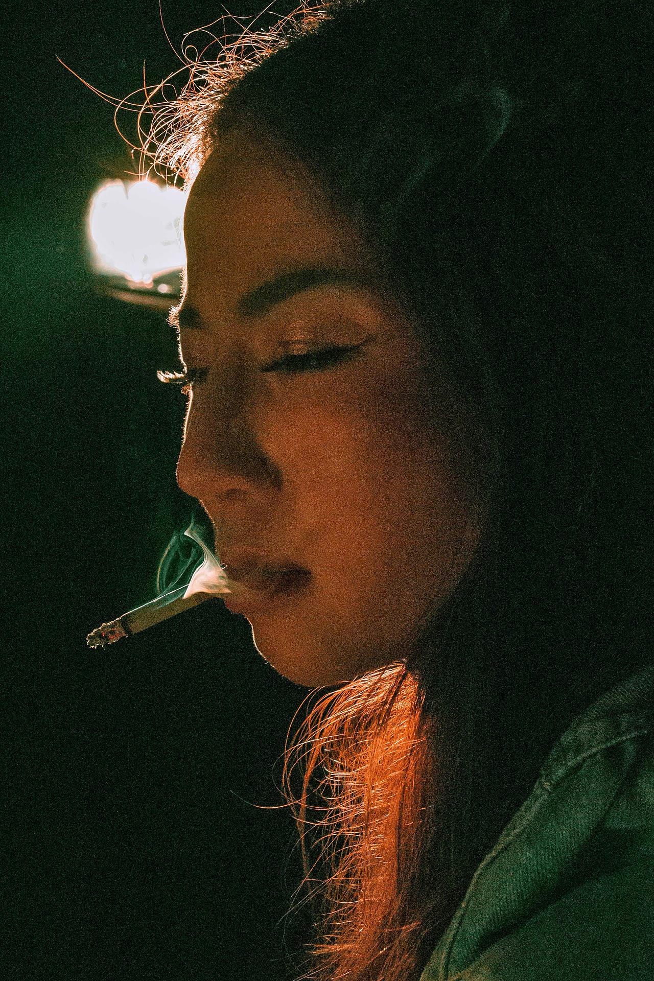 形象照拍摄sofla封面hu la hoop标签情绪夜景人像性感抽烟胶片添加