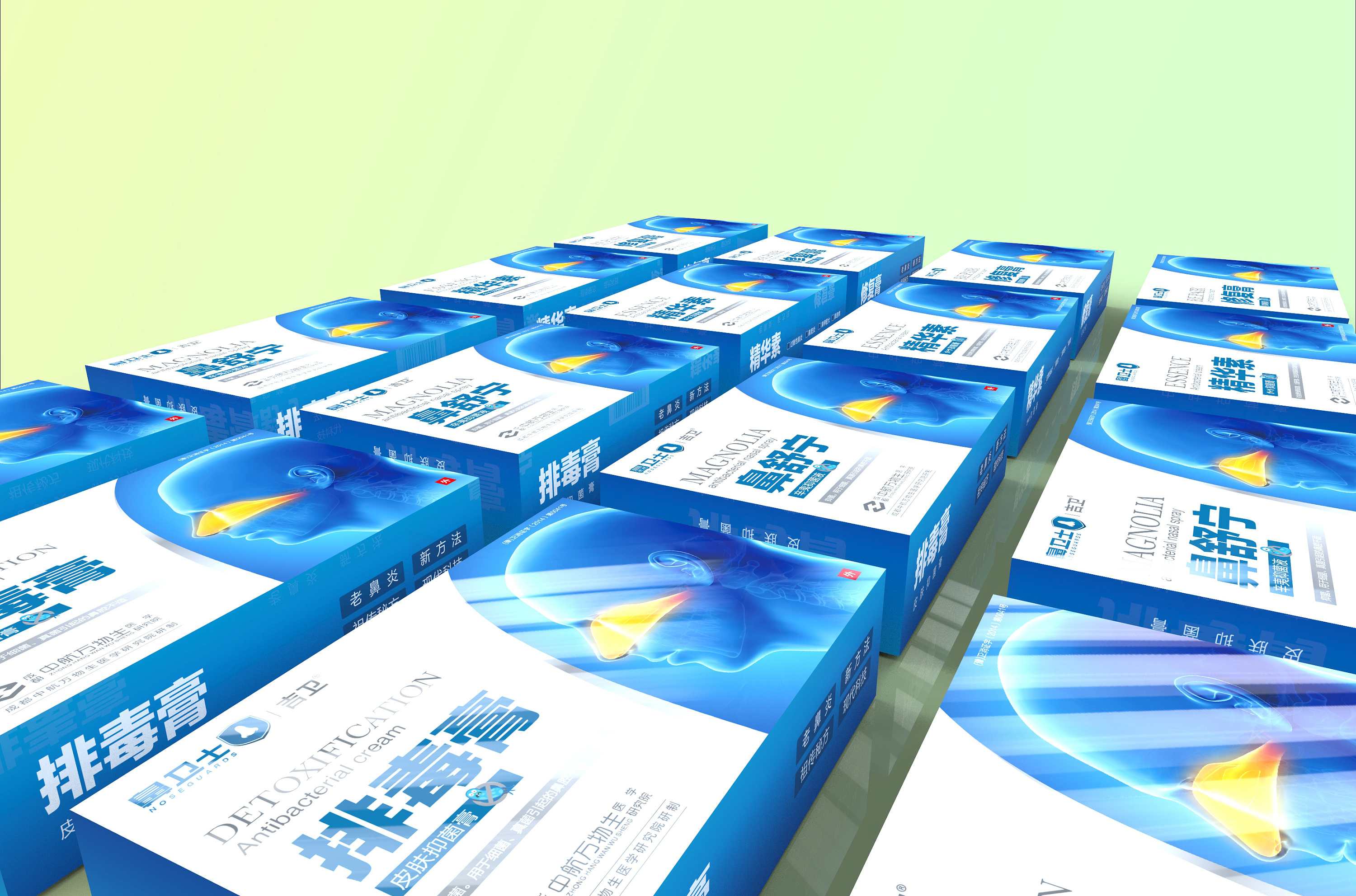 鼻舒宁 鼻炎医药包装 药品包装设计