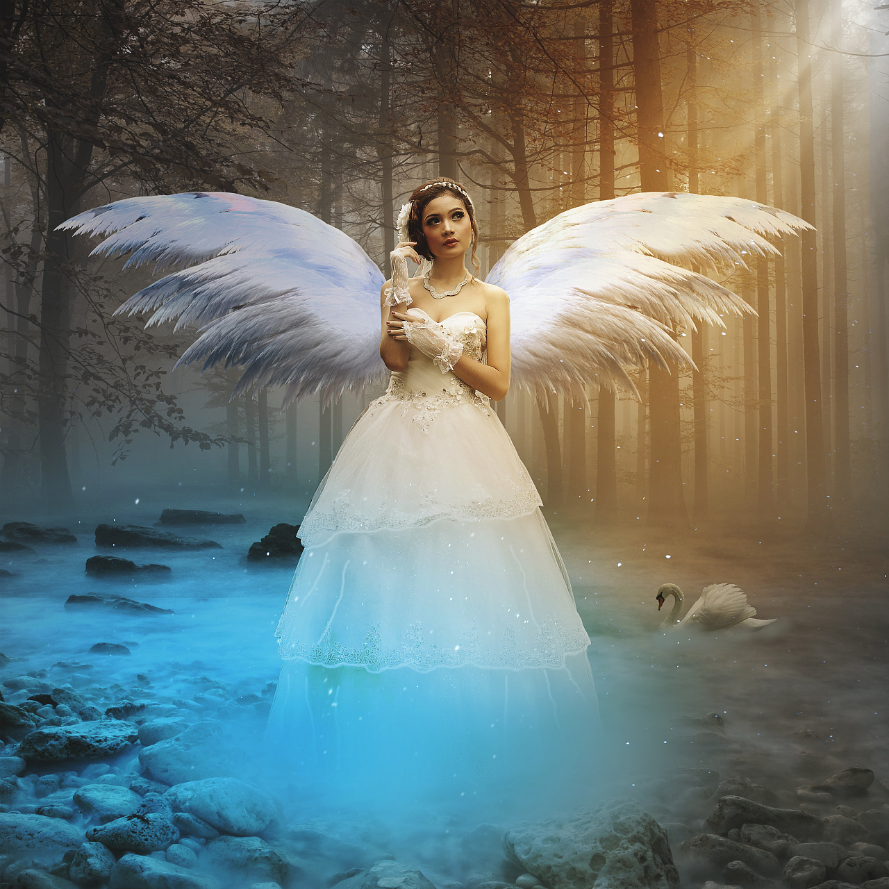 合成海报——美女