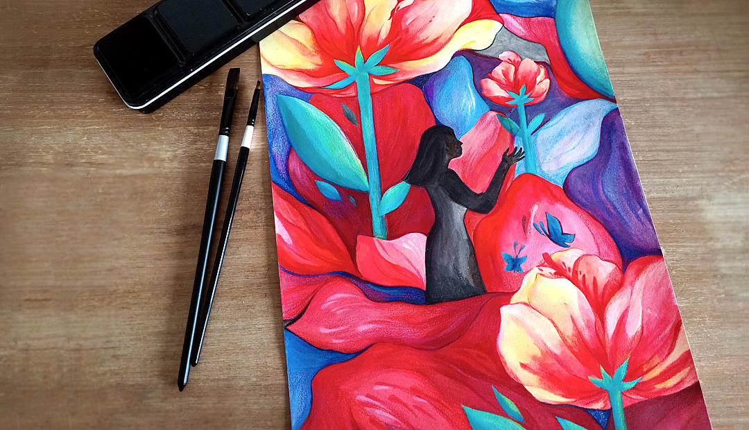 2张手绘插画创作|插画|艺术插画|咏子禾 - 原创作品 - 站酷 (zcool)