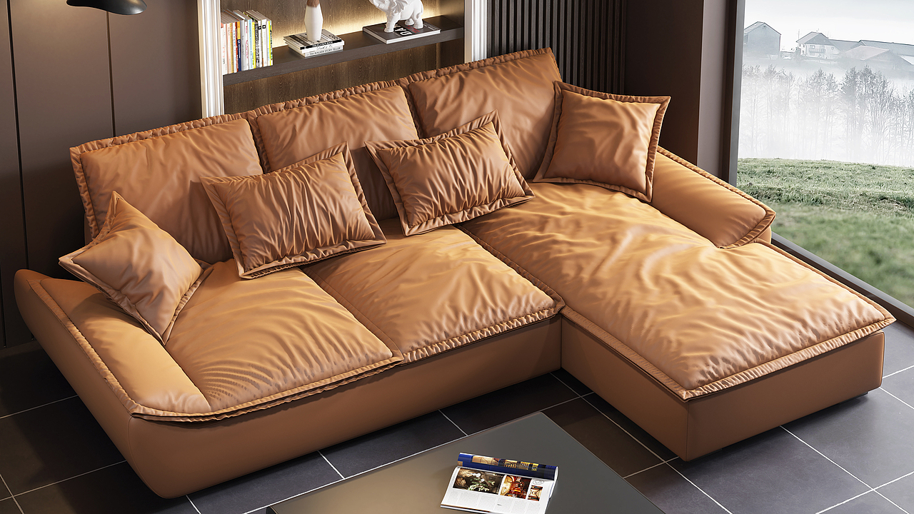 №298褶皱沙发建模渲染教程