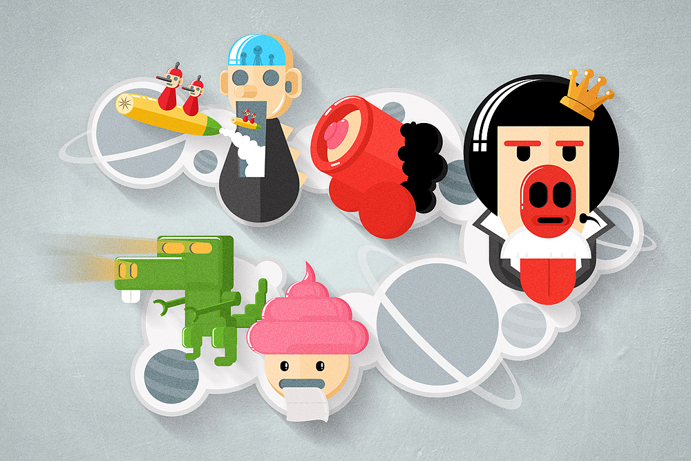 设计交流群群友形象想象图