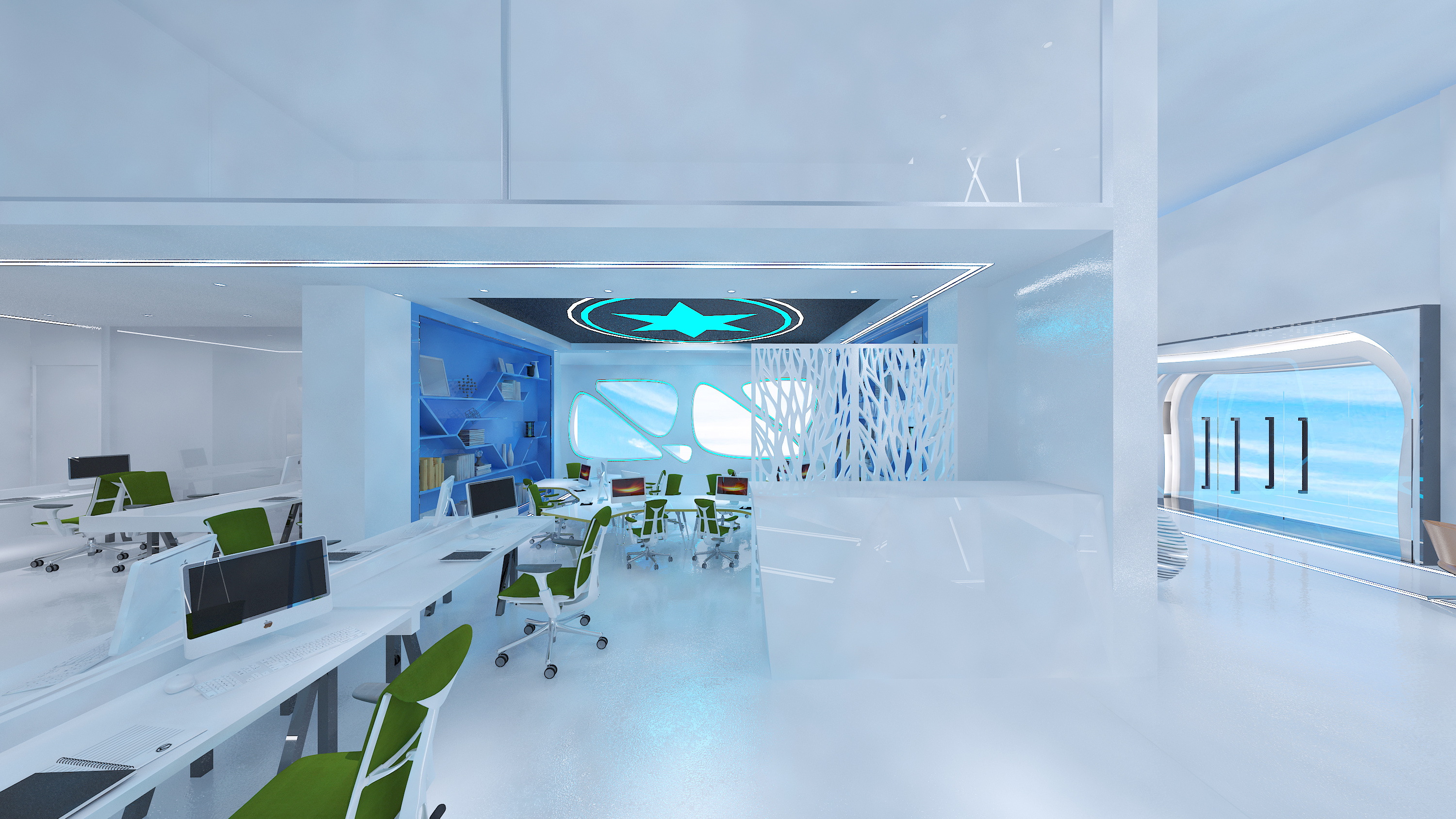 传媒公司3d效果图设计|三维|其他三维|tt哈 - 原创作品 - 站酷 (zcool