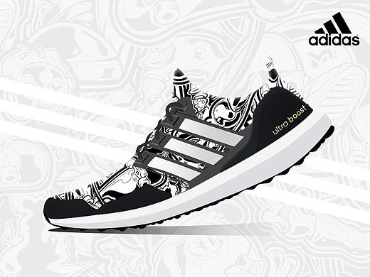 Adidas UltraBoost X “字”定义（自定义）