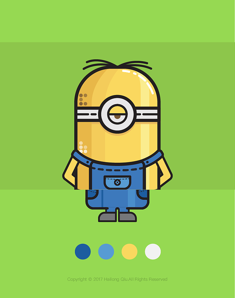 illustrationpractice小黄人附ai源文件