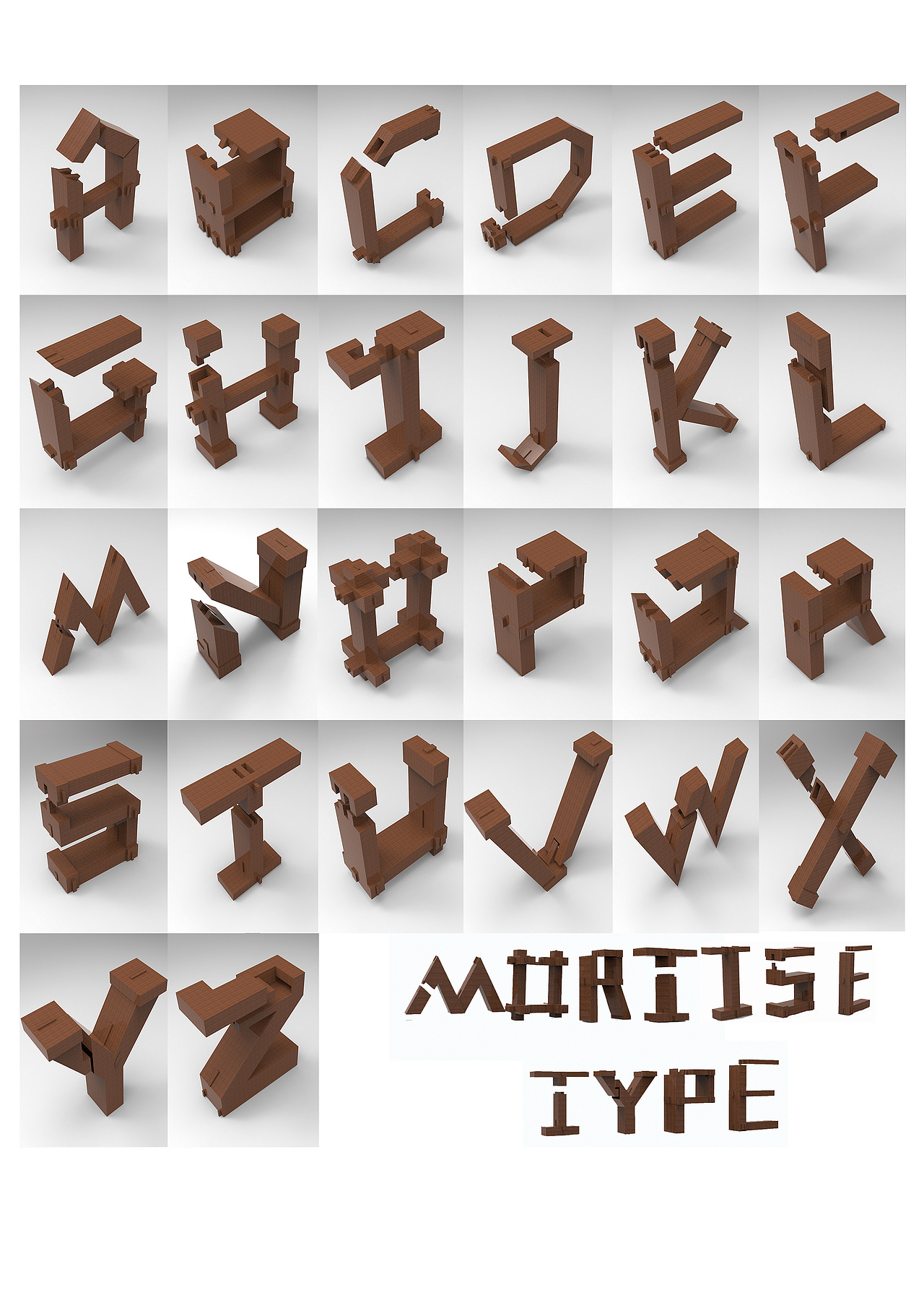 榫卯字体英文字母表