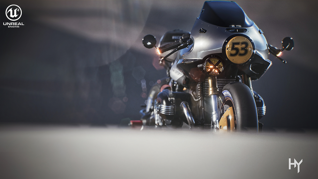 BMW R NINE T_改装_UE4
