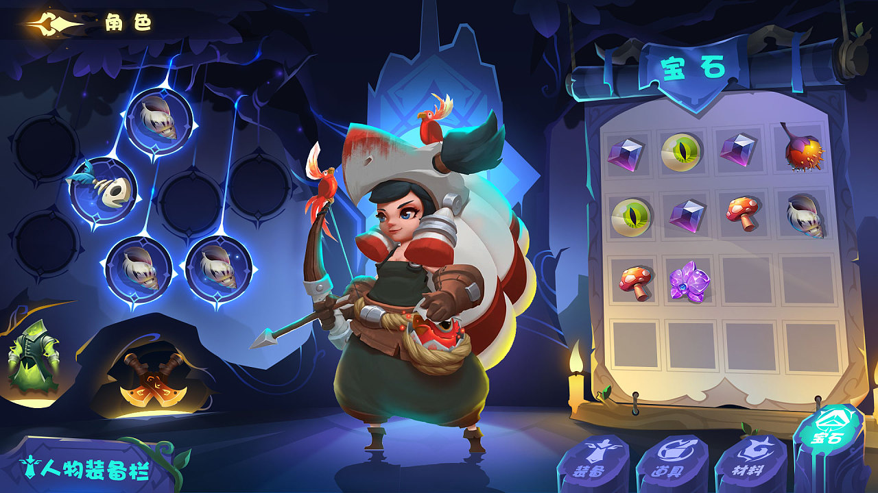 欧美卡通游戏ui练习