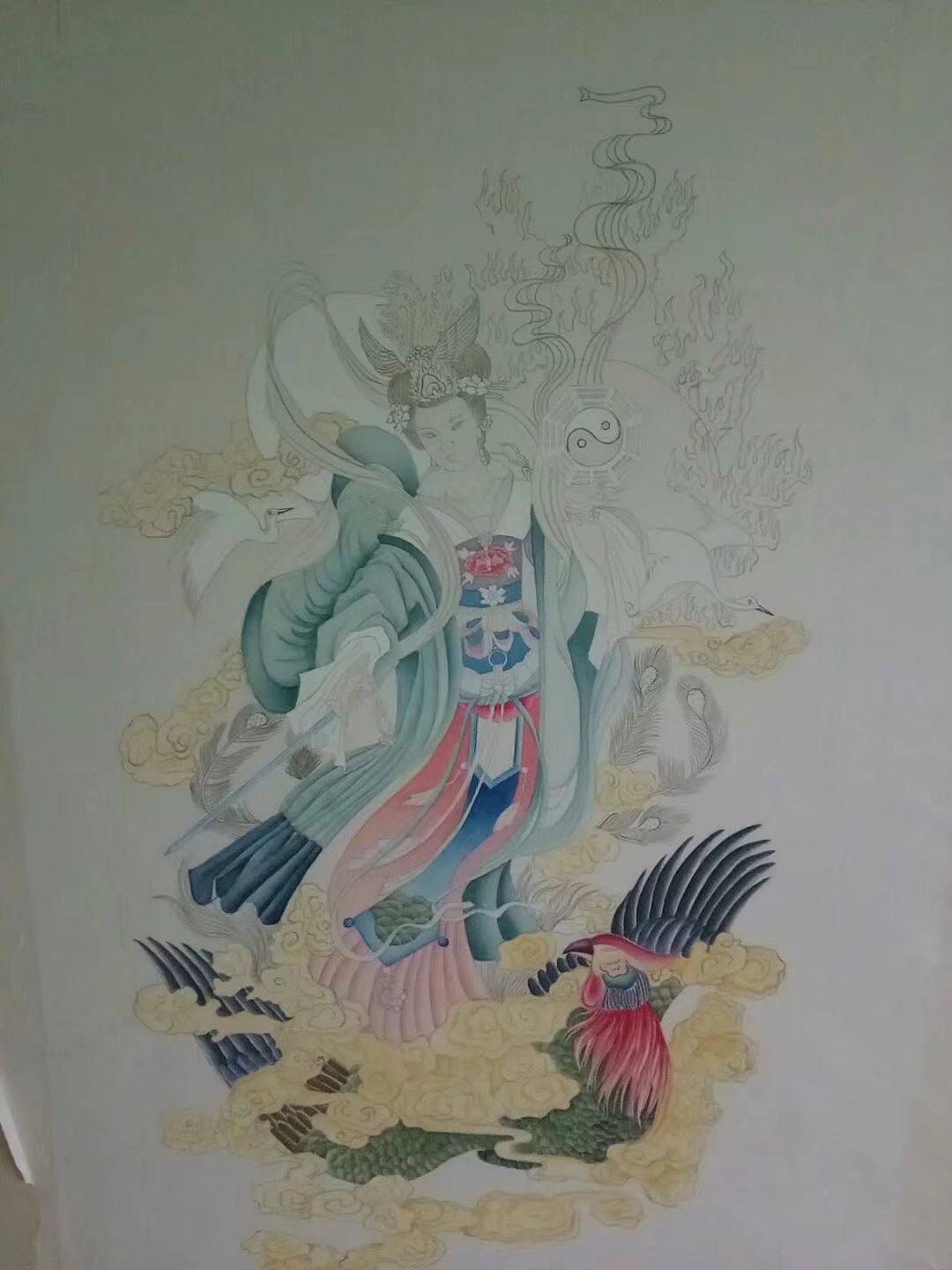 工笔临摹练习——九天玄女像