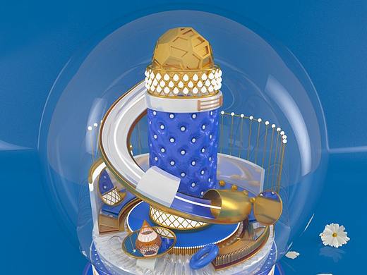 C4D-水晶球（临摹）