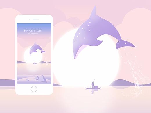 渐变扁平化插画练习（个人主页-ZMjc0Mzk5OTI=） - 其他UI - 站酷设计师Slive李原创素材 - 站酷ZCOOL