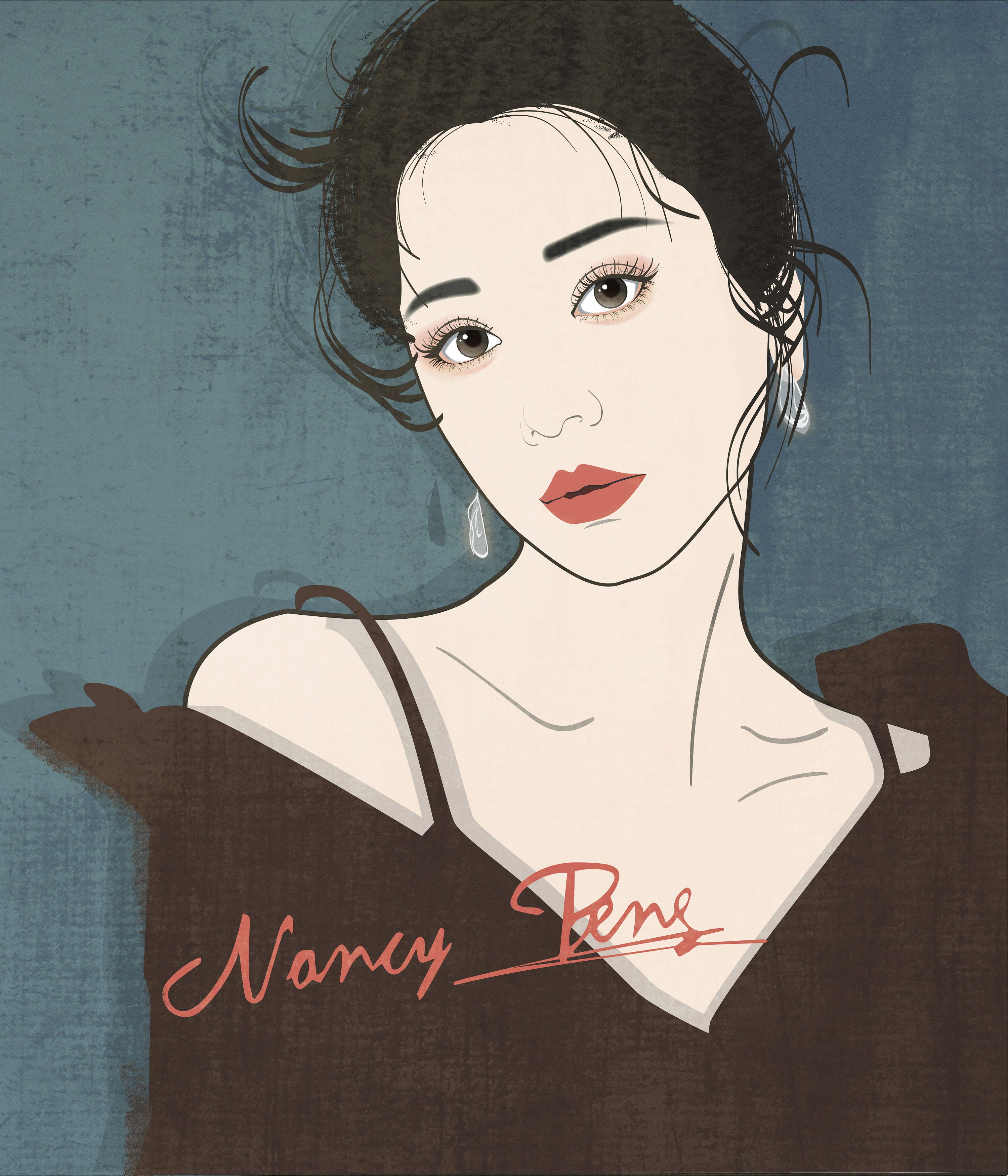 手绘 插画 人物