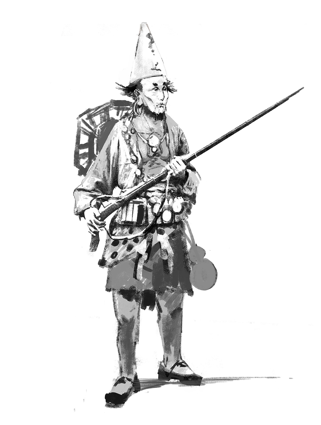 东方题材角色草图合集（图ZMTMzOTY2MjAw） - 概念设定 - 站酷设计师俊灵WJL原创素材 - 站酷ZCOOL