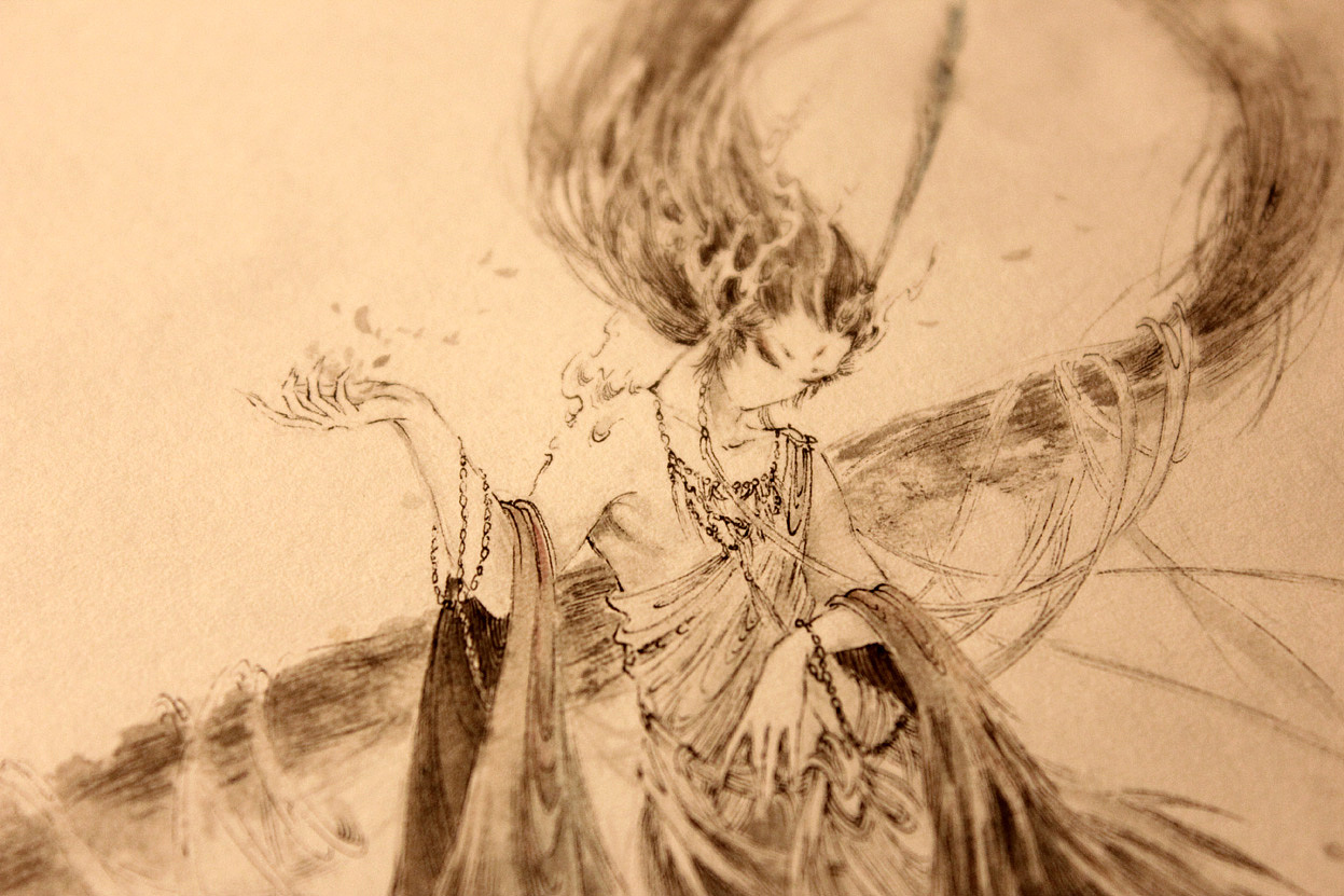 【手绘几幅】心霾不思去,孤梦悄入怀_画师杉泽-站酷zcool