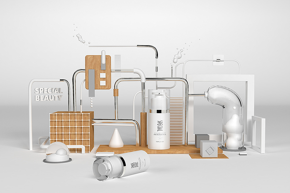 c4d-化妆品