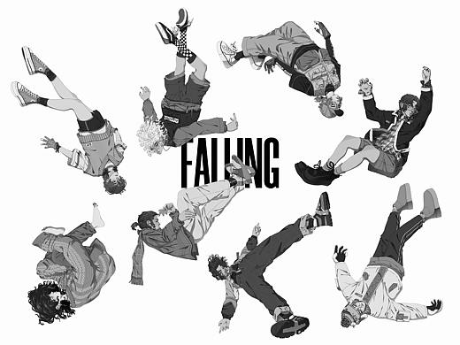 《坠落FALLING》潮流角色插画