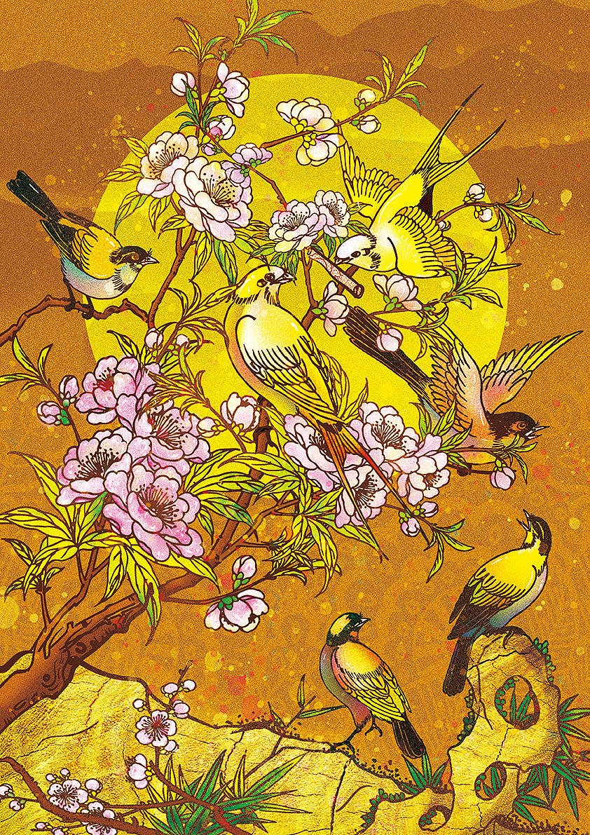 中国传统"喜文化"插画设计