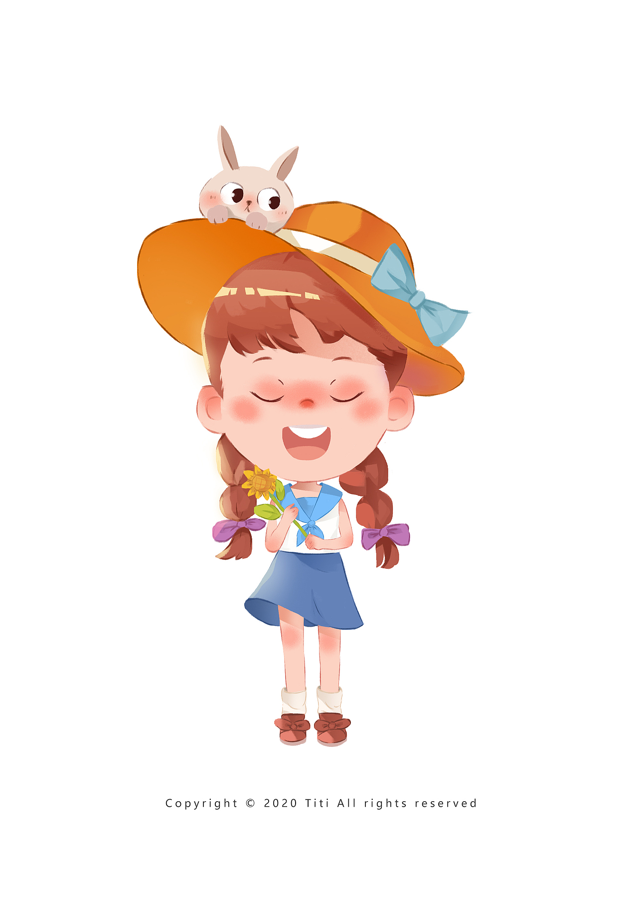 送你一朵🌻（图ZMjIyNjU4Mjc2） - 儿童插画 - 站酷设计师画画的titi原创素材 - 站酷ZCOOL