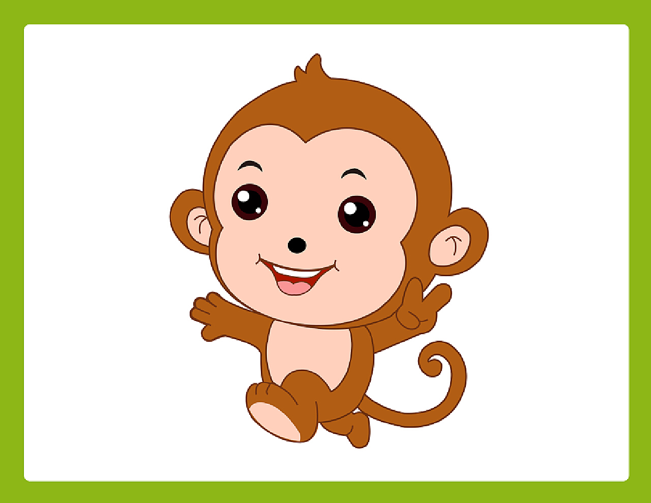 可爱猴子插画图片素材-编号40014148-图行天下