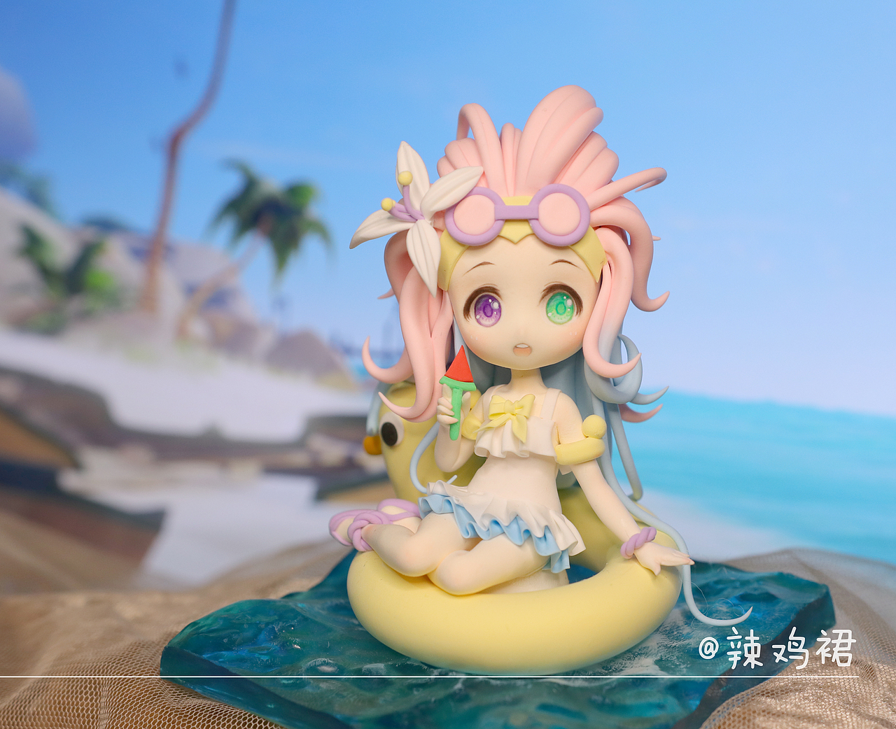 英雄联盟lol暮光星灵佐伊炫彩泳池派对q版手办