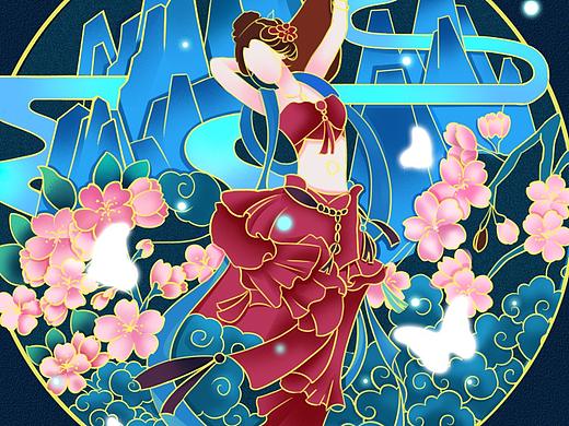 手繪新中式插畫（個人主頁-ZNTUzMjczMDQ=） - 商業(yè)插畫 - 站酷設(shè)計師涂周周原創(chuàng)素材 - 站酷ZCOOL