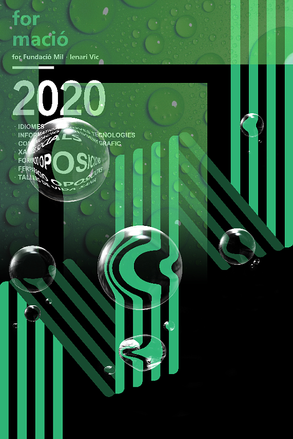 透明液态海报设计