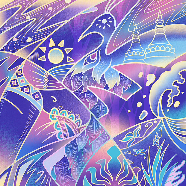 民族国潮插画文创包装