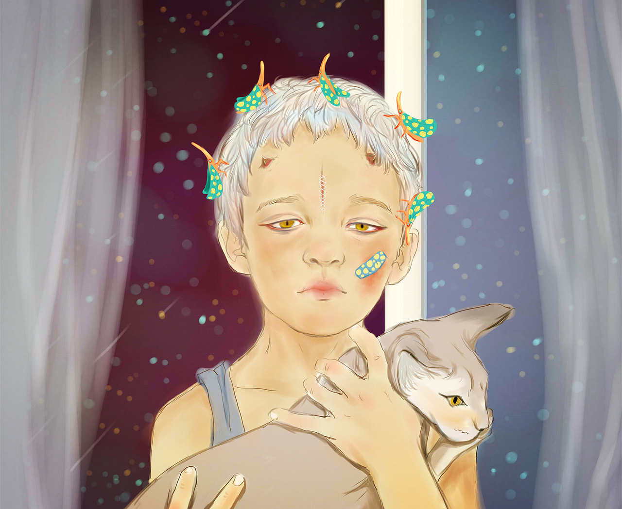 练习（图ZMjg0OTM3MDQ=） - 艺术插画 - 站酷设计师飞羽MOMO原创素材 - 站酷ZCOOL