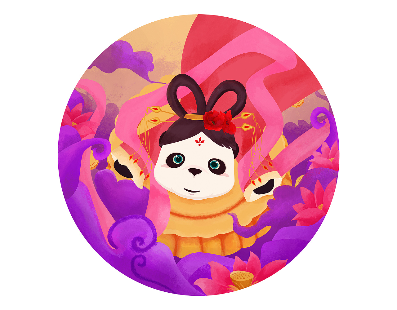 选择了春节,元宵,清明,端午,七夕,中秋6个传统节日与yoyo形象结合