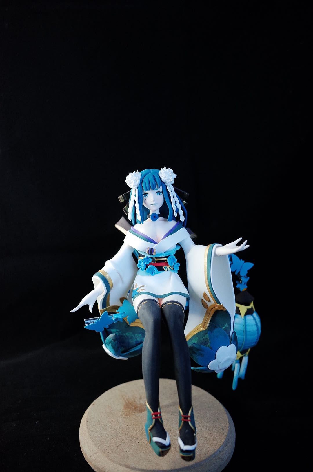 阴阳师 青行灯|手工艺|手办/模玩|熊猫熊猫呀_原创作品-站酷(zcool)